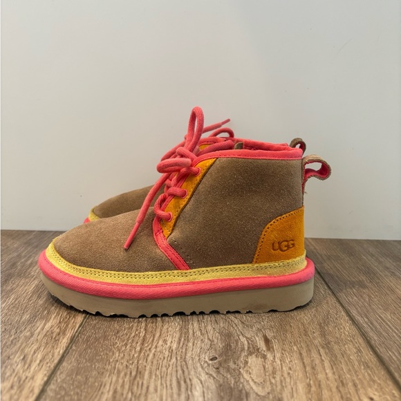 UGG Kids Boots - Brown and Pink - Picture 1 of 8